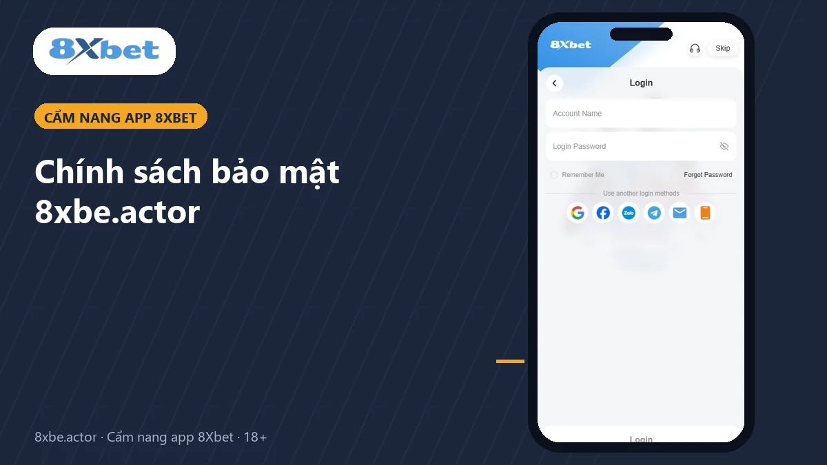 Chính sách bảo mật 8xbe.actor Ảnh bìa trang chính sách bảo mật 8xbe.actor